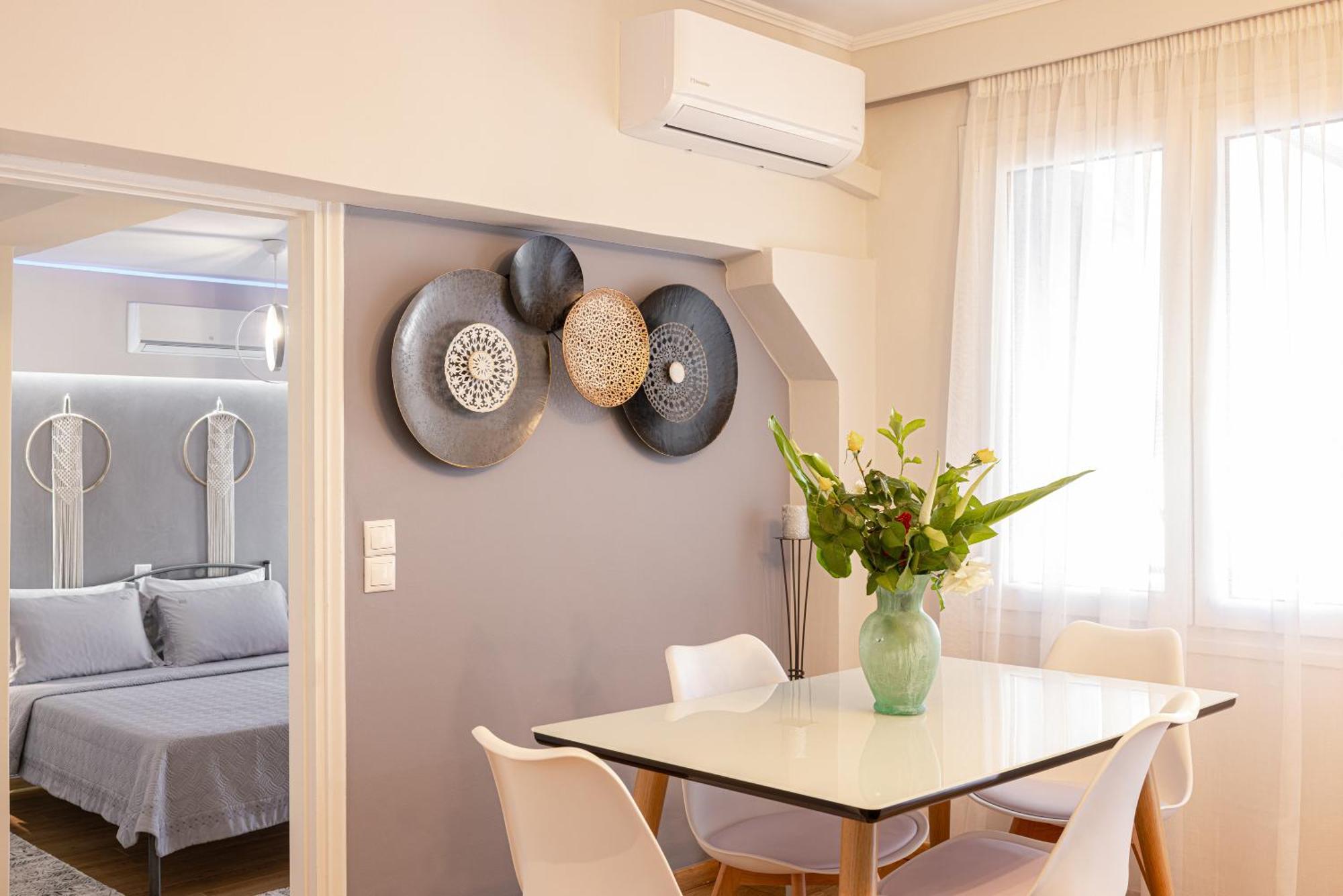 Pythagorio Blue Street Apartment With Balcony Exterior photo